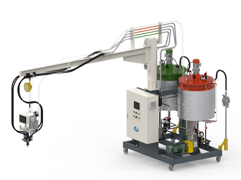 What are the steps in the production process of foaming machine?